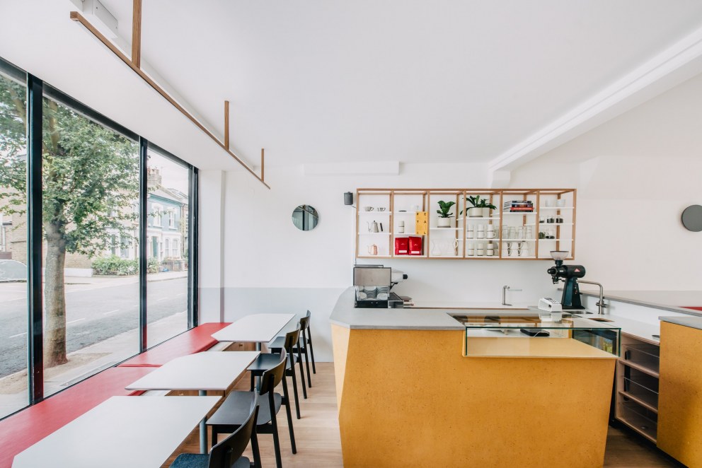 Community Cafe, Stoke Newington | Bespoke shelving, seating & lighting for this much loved community cafe | Interior Designers